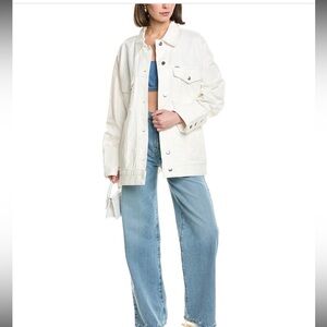 STAUD White Jean Jacket rare